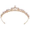 DIEZI Tiare Mici Coroană Zirconiu Fete Coreene Femei Nuntă Mireasă Prințesă Petrecere de Zi Flori Elegante Accesorii Cristal