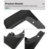 4PCS Car Mud Flaps Splash Guards Mudguards Car Mud Flaps Compatible with  Toyota  Yaris Sedan 2014 2015 2016 2017 2018 2019