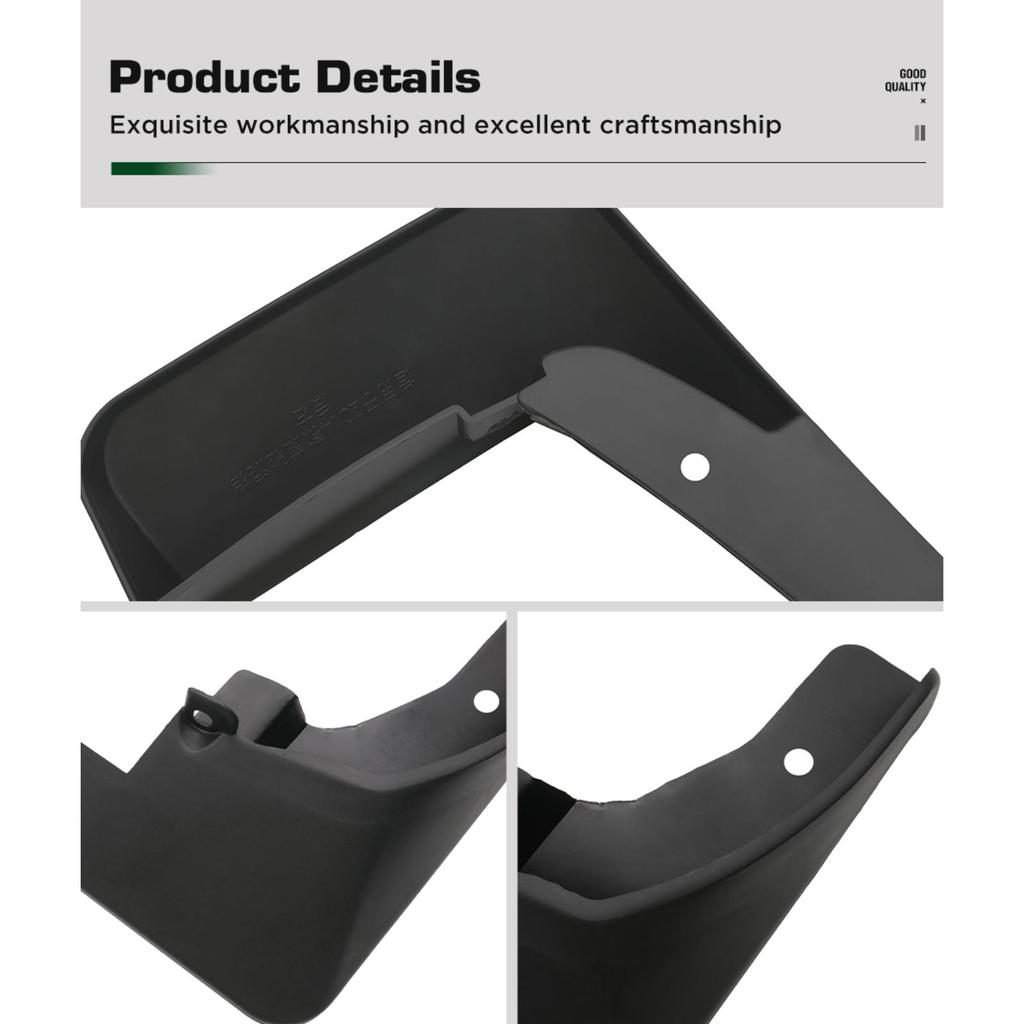 4PCS Car Mud Flaps Splash Guards Mudguards Car Mud Flaps Compatible with  Toyota  Yaris Sedan 2014 2015 2016 2017 2018 2019