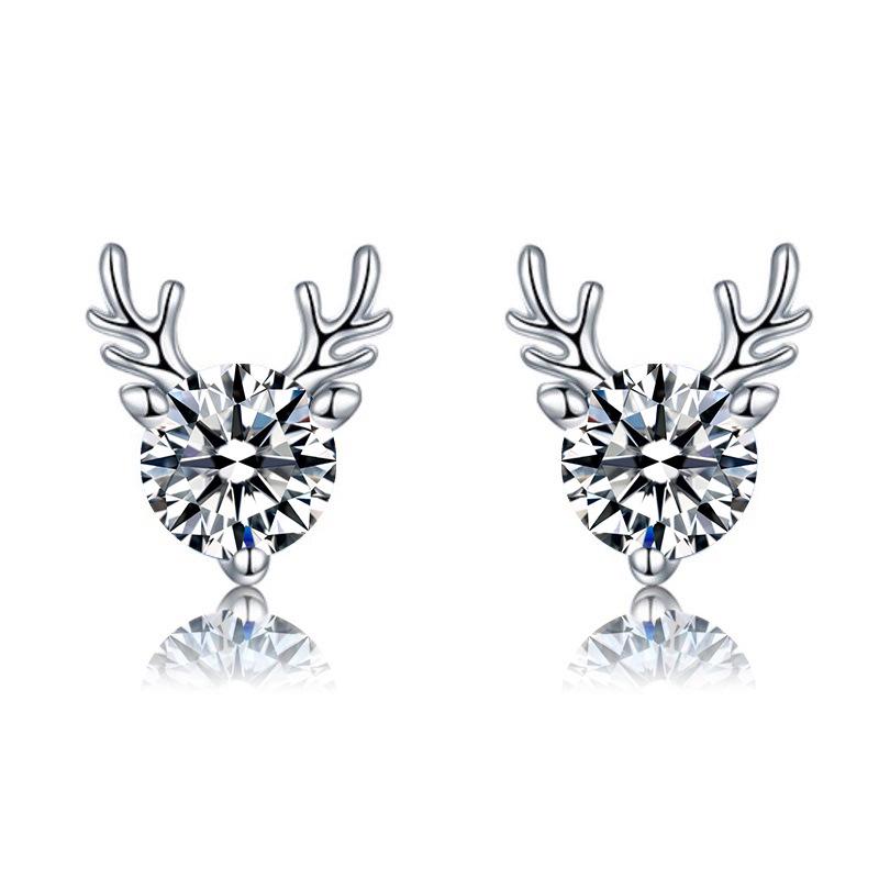 Korean Style Trendy Small Deer Antler Earrings