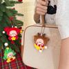 Cute Christmas Plush Doll Keychain Mini Soft Stuffed Figure Pendant For Bag Decor Christmas Gifts Holiday Party Ornaments