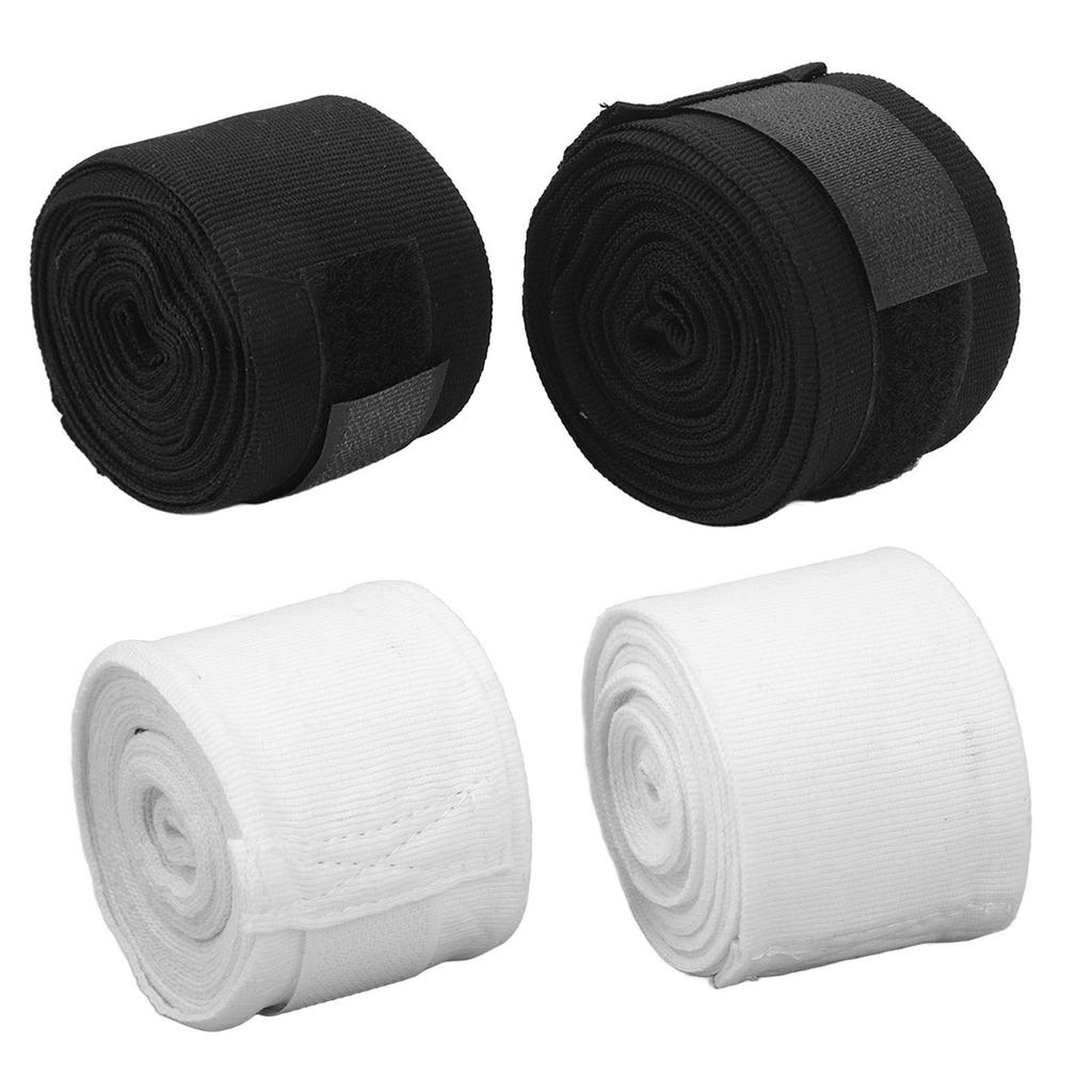 Boxing Handwraps Kickboxing Hand Wraps Cotton Quick Drying 5m Hook Loop Design Sports Hand Wraps Semi Elastic for Racing