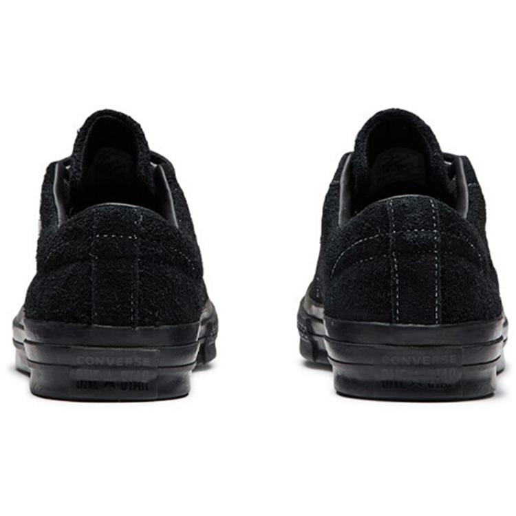 Converse One Star Suede OX Slip Resistant, Lightweight, And Breathable Low top Skateboard Shoes Unisex Black 165956c