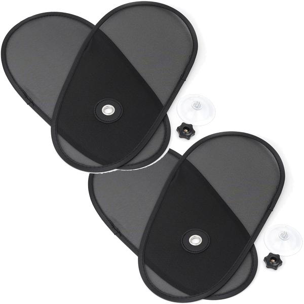 1/2sets Car Window Sun Shade Set Adjustable Rotatable Side Window Sun Visor for Windshield Sun Protection Foldable Car Sunshade