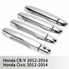 Chrome Door Handle Cover Trim for Honda CRV CR-V CIVIC 2012 2013 2014 2015 2016