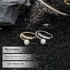 Banyan Tree S925 Silver Zircon Pearl Adjustable Ring – Women’s Luxury Korean & Japanese Style Celebrity Fashion.