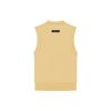 Fear Of God Essentials SS23 Pullover V Neck Vest Light Tuscan Women Tops Egg-Yellow FOG-SS23-114