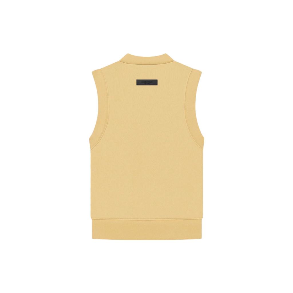 Fear Of God Essentials SS23 Pullover V Neck Vest Light Tuscan Women Tops Egg-Yellow FOG-SS23-114