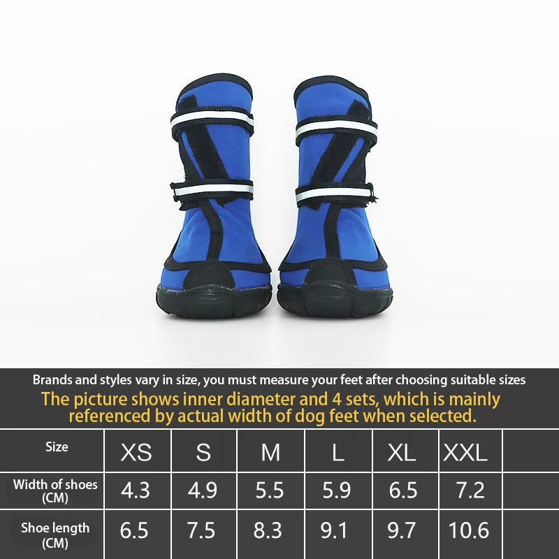4pcs Dog Shoes No-Slip Waterproof Boots Breathable Rain Wear Paw Protector Outdoor Sock for Small Medium Dogs Dropshipping