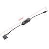 USB to 4Pin Fan Convert Cable with Adjust Switch PWM 5V to 12V Boots Cable USB Sleeved PC Fan Power Adapter USB 3pin Connector