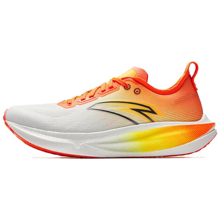 New ANTA Mario 2 Running Shoes Men's Low top Papyrus White/Fresh Orange Yellow 912535560-5