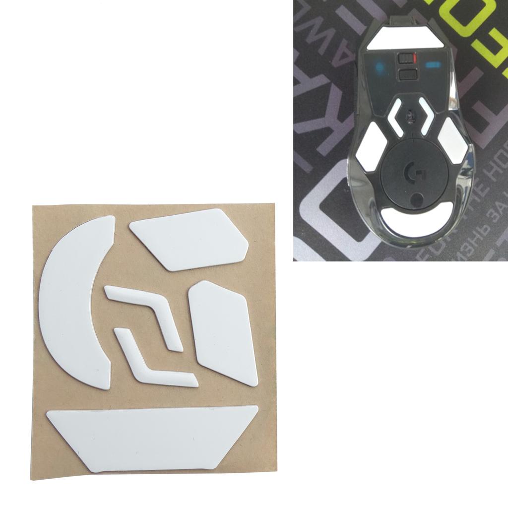 1 set 0,6 mm grosime înlocuiește picioarele mouse-ului cu margine curbată albă pentru accesoriile mouse-ului G903