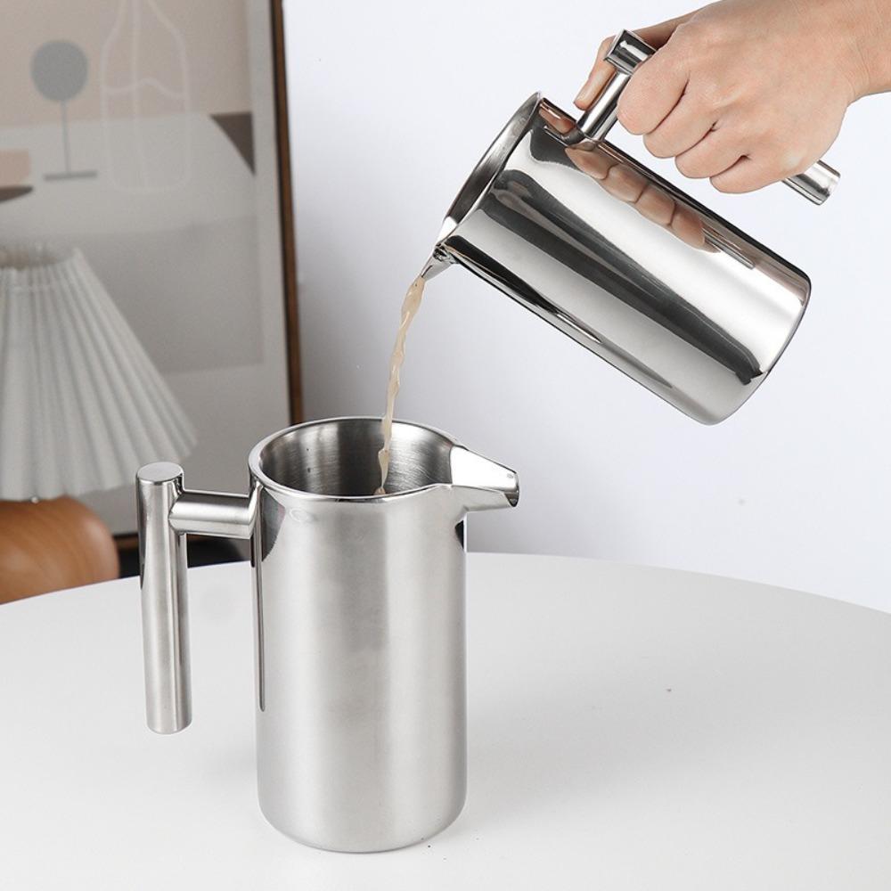 Double Walled Coffee Maker Pot Stainless Steel French Press Coffee Maker Coffee Press Filter Pot