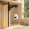 Luz de mesita de noche amarilla cálida Luz de estantería para leer Fantasma Lámpara linda Lámpara retro Atril para Decoración de Biblioteca Estudio de Halloween Pequeña Montada en la pared