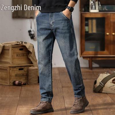 Jean Décontracté Coupe Droite pour Homme Zengzhi
