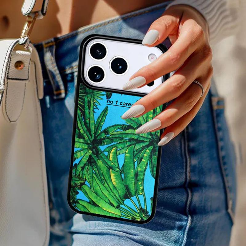 Piante palme Custodia Telefono Per iPhone 17 Air 14 15 13 12 Max Cover Per Apple 16e 11 Pro Max Plus Coque