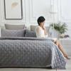 Soft Velvet Quilted Bed Cover Blanket Short Plush Sofa Towel Anti-slip Bed Sheet 270x230cm Bedspread Bottom Solid Color or Printing Random