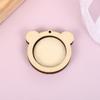 5 PACK Mini Embroidery Hoop Small Wooden Mini Crossing Stitch Hoop Animal Shaped Mini Wood Hoop Ring for DIY Pendant Crafts
