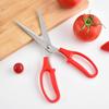 Stainless Steel Korean BBQ Bent Head Kitchen Shears - Multi-functional Household Meat Scissors