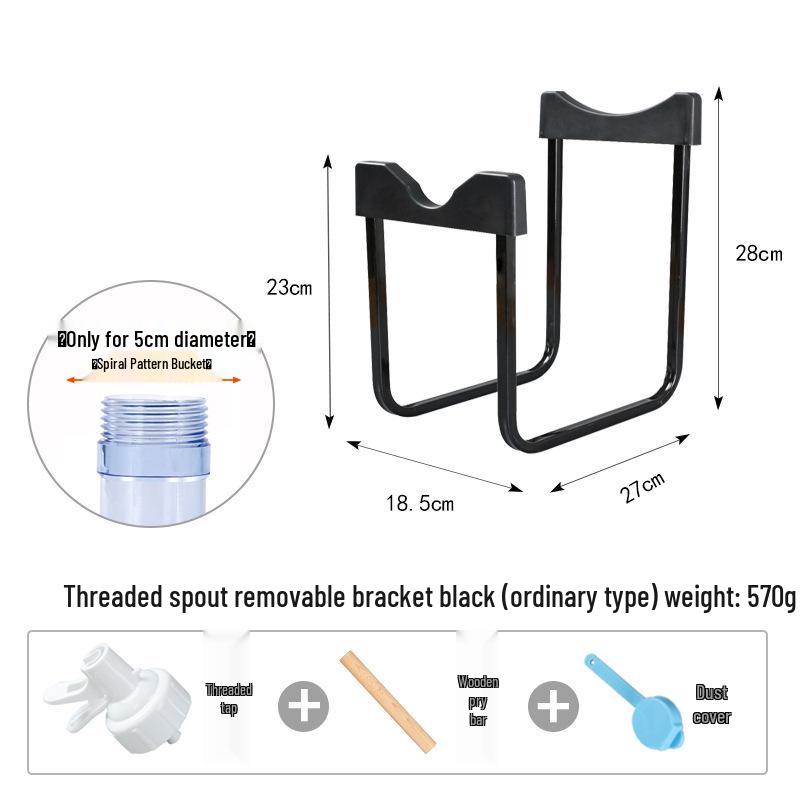 מתקן מים מינרליים פשוט לשולחן ומתלה אחסון