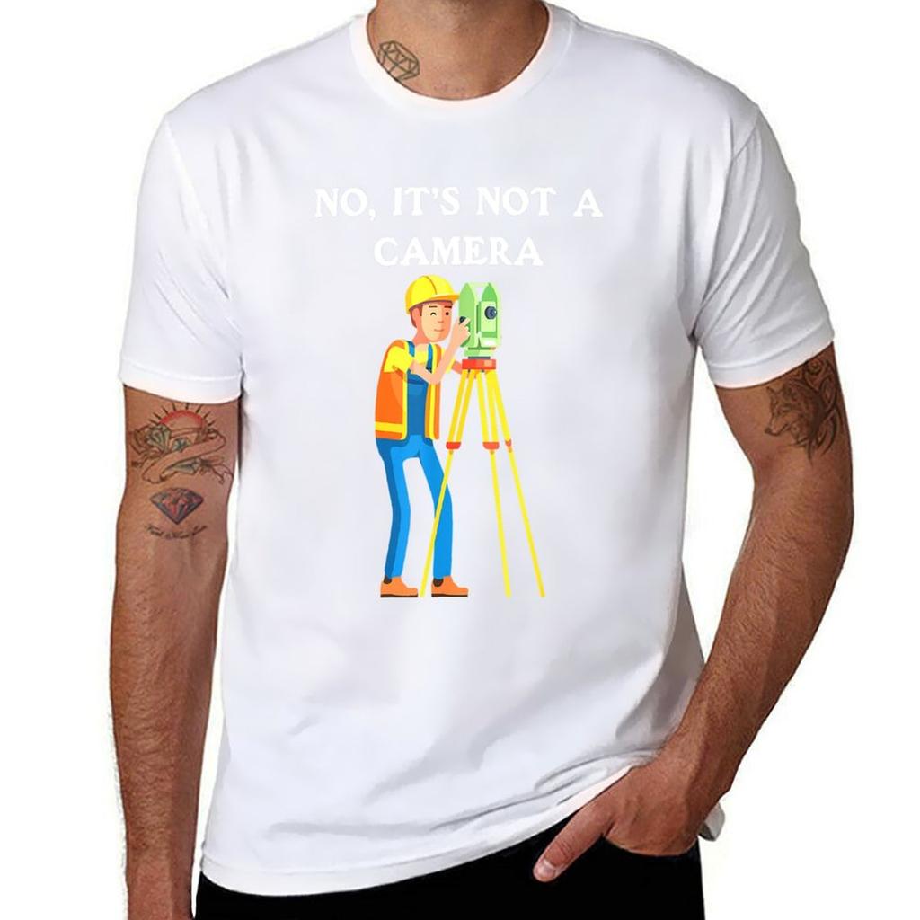 No Its Not A Camera For Surveyor Lovers Tshirt Work Wear Lightweight Tee