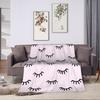 Eyelash Cartoon Eyelashes Blanket Fleece Autumn/Winter Multi-function Lightweight Thin Throw Blankets for Home Office Bedspreads