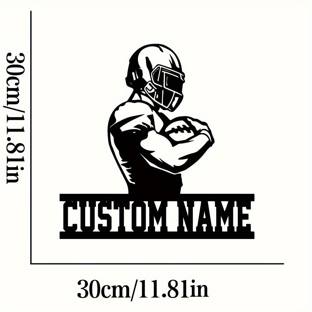 Custom Steel Basketball Athlete Wall Sign with Personalized Family Name - Sturdy Metal Decor for Indoor & Outdoor, Custom Wall Sculpture