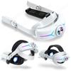 RGB-Kopfband für Oculus Quest 2 Verstellbarer Akku-Pack Elite-Strap Akku 8000mAh VR-Ersatzband für Meta Quest 2