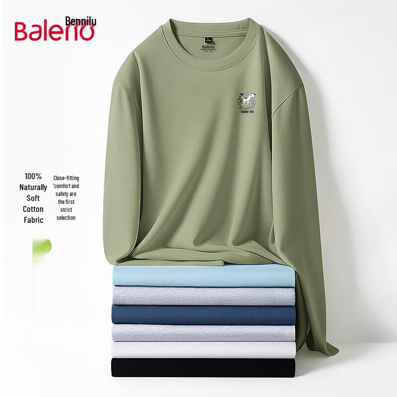 Baleno Men's Pure Cotton JPB Surf Dog Long Sleeve T-Shirt