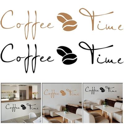 Café-Wandaufkleber, Sprichwort, englische Wandaufkleber, Café, Küche, Dekoration, Kunst, Wand, abnehmbar