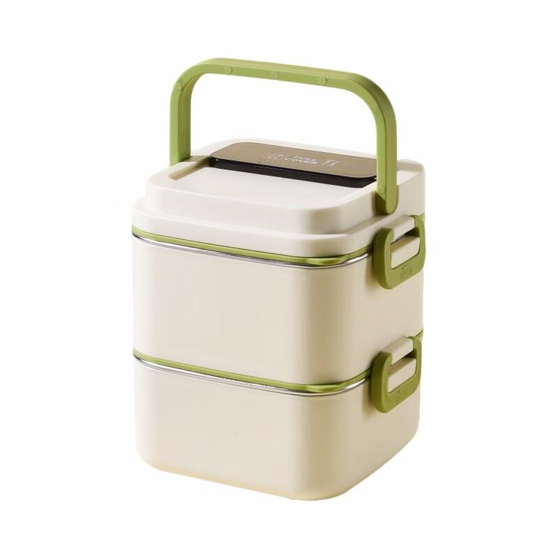 Ruhan 304 Stainless Steel Double Layer Insulated Lunch Box
