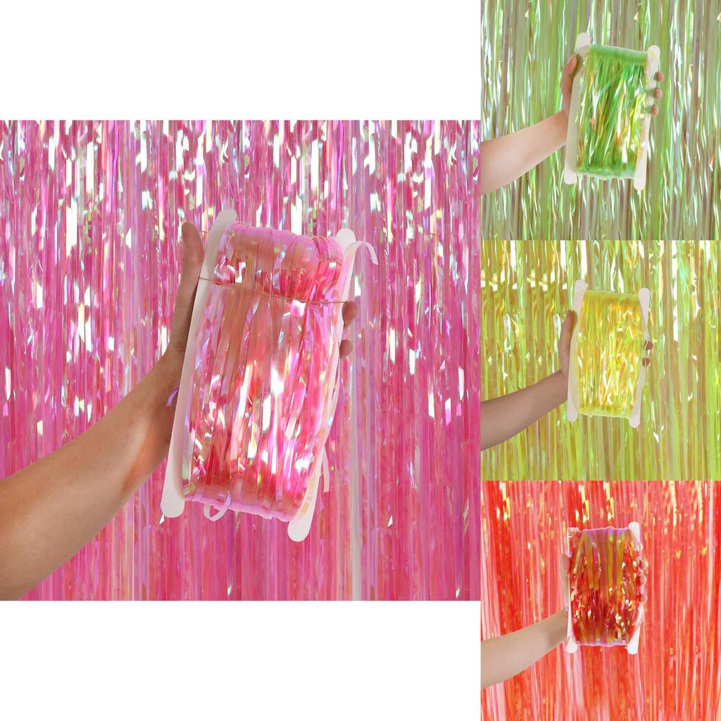 Vibrant 1x3 Meter Candy Rain Streamer Curtain Perfect For Holiday Celebration Decor