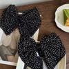Exquisite Polka Dot Chiffon Bow Hair Clip - Versatile & Elegant