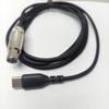 Braided Nylon USB C to 3Pin XLR Headphone Replacement Cable for Q701/K712/K702/K240/K240 II/K141/K17 With TangleFree