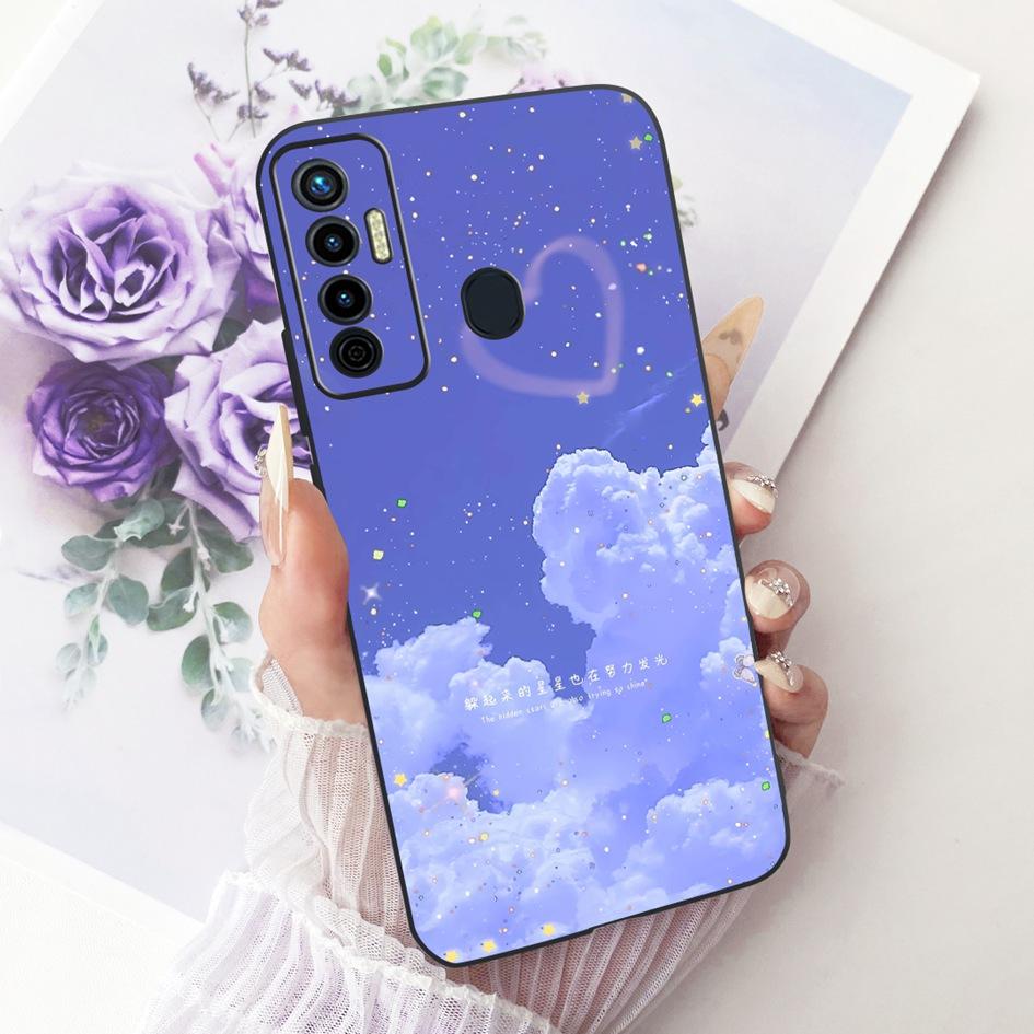 Stoßfeste Hülle für Tecno Camon 17 Pro 17P Hülle CG7 CG7n CG8 CG8h Niedliche Cartoon Weiche Schale für Tecno Camon 17 CG6 CG6j Rückseite