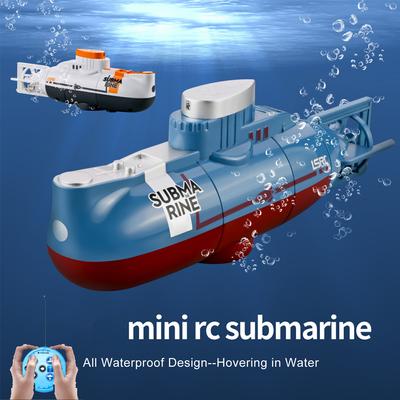 Rc Submarine  Mini Boat 0.1M/s Speed Remote Control Boat Waterproof Diving Toy Simulation Model Gift for Kids Boys Girls Child