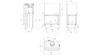 Steel fireplace KRATKI MBA left 17 kW Ø 200 Lift-up self closing door