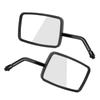 2Pcs Motorcycle Street Bike Modified Square Rearview Mirror Rear View Side Mirrors