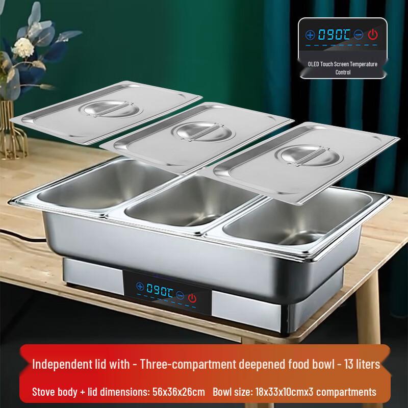 Zhishi Stainless Steel Electric Buffet Food Warmer