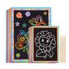 Scratch Art Paper Magic Painting Paper with Drawing Stick For Kids Toy Drawing Toys Birthday Christmas Gift for Boys Girls