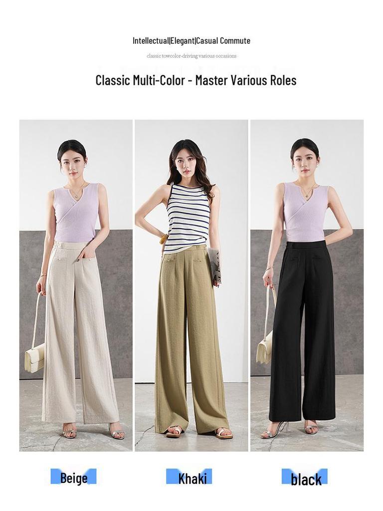 Women's High-Waisted Linen Wide-Leg Pants: Stylish, Comfortable, Casual Trousers for Summer (2026)