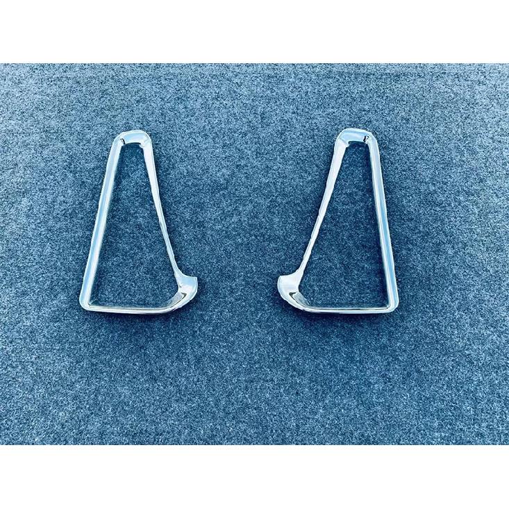 For TOYOTA VOXY R80 2018  ABS Chrome Rear Reflector Fog Light Lamp Cover Trim Bezel Frame Styling Garnish