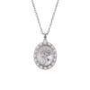 Elegant French Retro Rose Gold Coin Pendant Necklace with Pearlescent White Shell and Freshwater Pearls