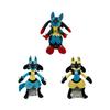30cm Large Lucario Plush Doll, Mega Evolution Shiny Lucario Stuffed Toy, Cartoon Collectible Figure