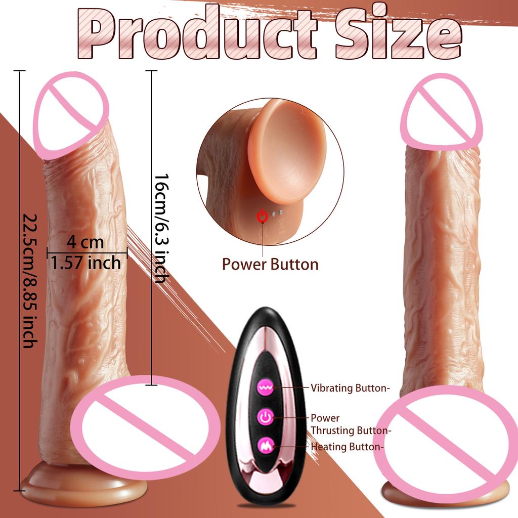 Realistic Dildo Vibrator Big Penis Penetration Anal Adult Sex Toys For Anal Vibration Heating Dick Dildos For Women Masturbation