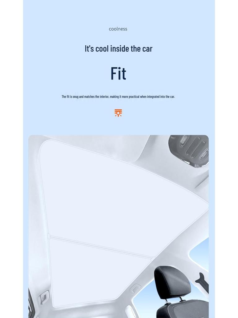 22 AION Y Sunroof Ice Crystal Sunshade: Heat Insulation, Sun Protection, Privacy, Light Blocking