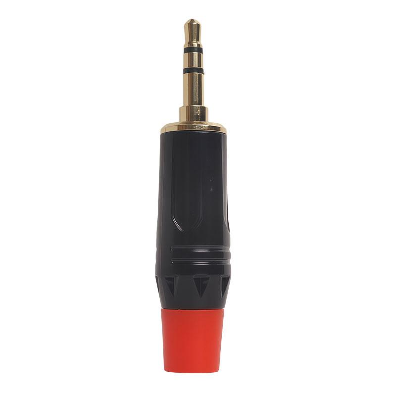 Gold-Plated 3.5mm Stereo Audio Plug - for Headphone Microphone DIY Soldering Connector