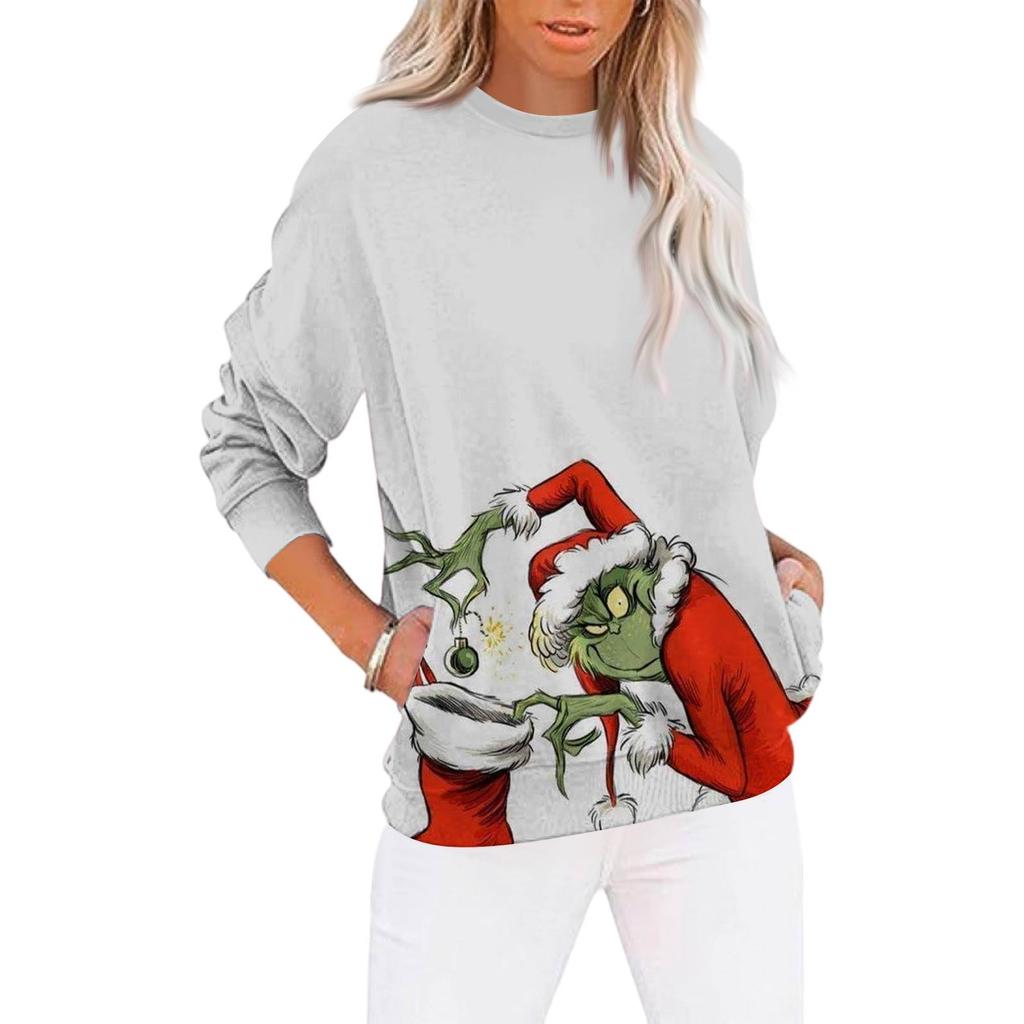 Christmas Sweatshirts For Women Sweater Cute Shirt Fall Pullover Top