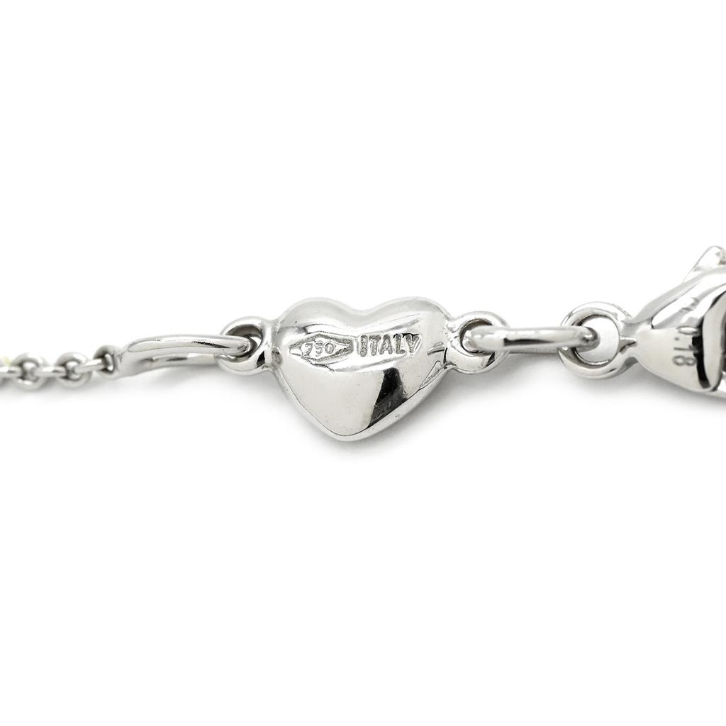 Ponte Vecchio - Cross motif diamondNecklace K18WG/diamond Array