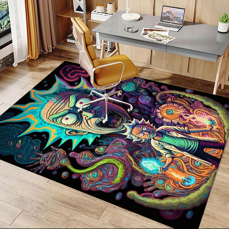 Rick Morty Adventure Carpet For Playroom Bedroom Living Room Sofa Home Decorkids Game Area Rug Nonslip Floor Mat